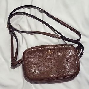 Coach mini crossbody bag brown Gold hardware